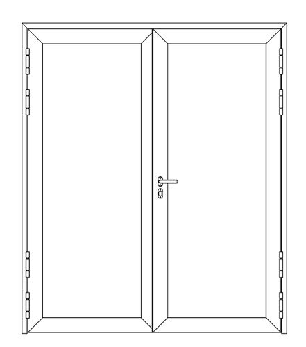 Porte pour navire - Pocadel Oy, - avec charnière latérale / double / intérieure