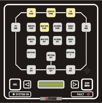 Tableau de commande pour navire - WCS - Praxis Automation Technology - d'essuie-glace