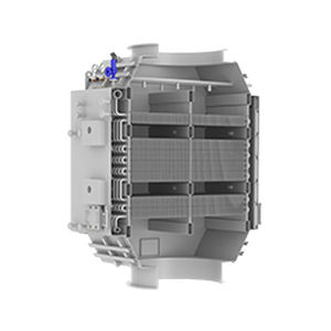 Chaudière pour navire avec récupération de gaz d'échappement - EME-VFT - SAACKE - horizontale