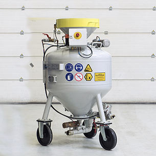 Sableuse pour chantier naval - ATEX series - Straaltechniek International - mobile