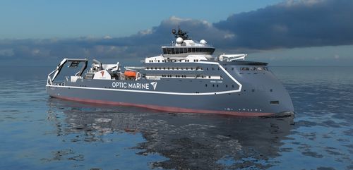 Navire spécial câblier - OMS TBN II - ULSTEIN - d'étude hydrographique / hybride