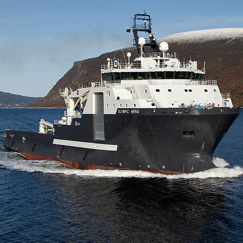 Navire de service offshore remorqueur manoeuvreur d'ancres - AHT - Olympic Hera - ULSTEIN