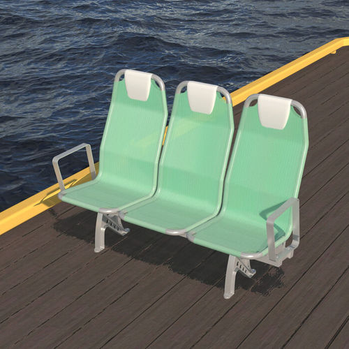 Siège pour navire à passagers - WM 1000 OUTDOOR - West Mekan - avec accoudoirs