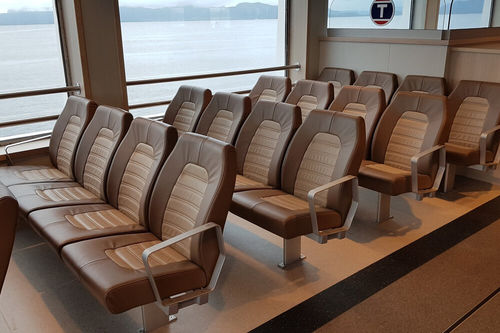 Siège pour navire à passagers - WM 900/WM 900 LUX - West Mekan - avec accoudoirs / à dossier haut