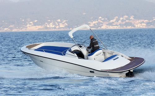 Annexe pour yacht in-bord - Aquarius EFB  - CLEAR - à console centrale / open / bain de soleil