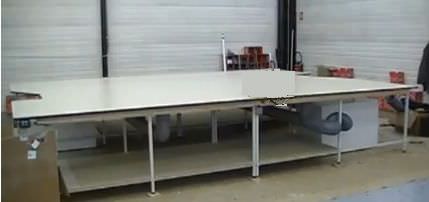 Table de découpe et de matelassage sur coussin d'air - SODIFA ESCA