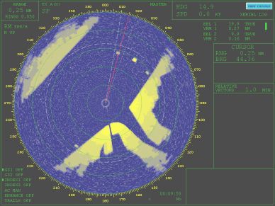 Logiciel de simulation de radar - VR-ARPA - NAUDEQ - pour navire