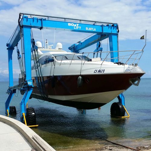 Travel lift contrôlé à distance - BL80TL CROC - BOAT LIFT - pour charge lourde / quatre roues motrices / amphibie