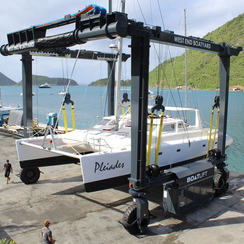 Travel lift contrôlé à distance - BL40TLA-90°RC - BOAT LIFT - quatre roues motrices / toutes roues directrices / pour charge lourde