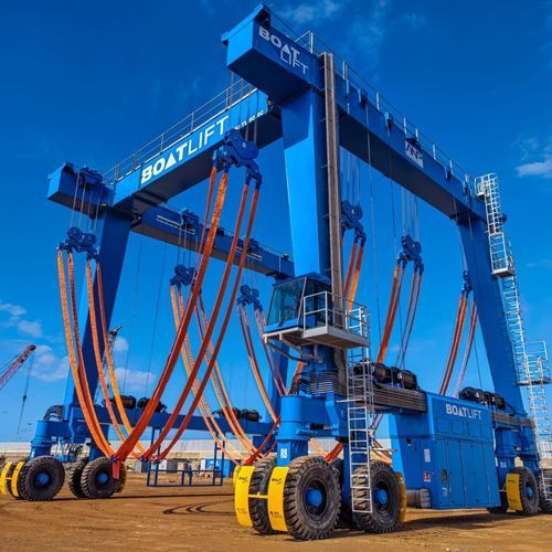 Travel lift contrôlé à distance - BL450TL-90°RC - BOAT LIFT - toutes roues directrices / pour charge lourde / de levage