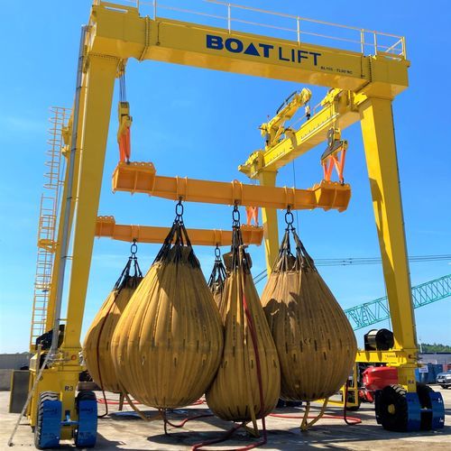 Travel lift contrôlé à distance - BL155TL-90°RC - BOAT LIFT - toutes roues directrices / pour charge lourde / de levage
