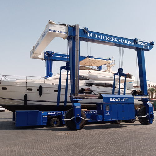 Travel lift contrôlé à distance - BL90TL-90°RC - BOAT LIFT - toutes roues directrices / pour charge lourde / de levage