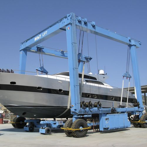 Travel lift contrôlé à distance - BL130TL-90°RC - BOAT LIFT - toutes roues directrices