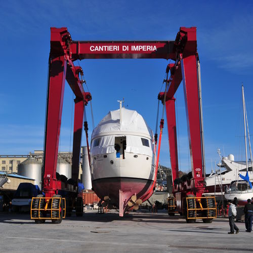 Travel lift contrôlé à distance - BL200TL-RC - BOAT LIFT - toutes roues directrices / de levage