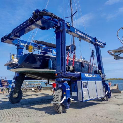 Travel lift contrôlé à distance - BL40TL-90°RC - BOAT LIFT - toutes roues directrices / pour charge lourde / de levage