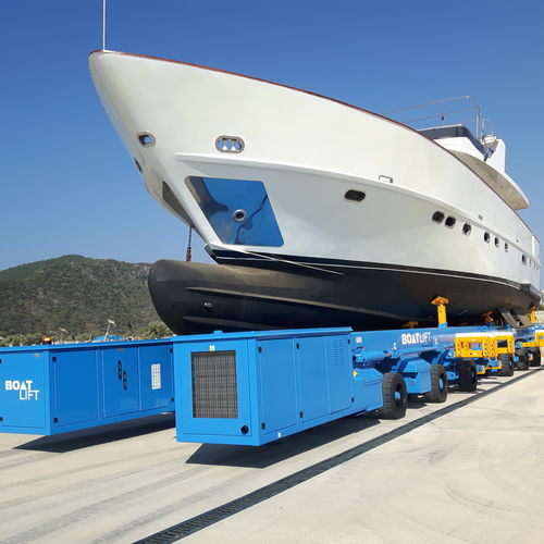 Remorque de manutention lourde - BL200M-90° - BOAT LIFT - pour bateau / pour chantier naval / tandem