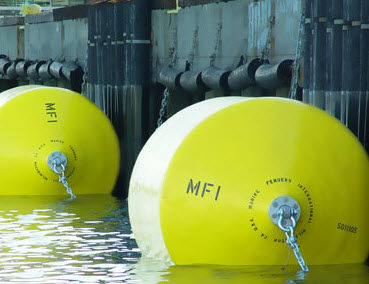 Défense pour port - OCEAN GUARD - Marine Fenders International - de quai / remplie de mousse / Dropstitch