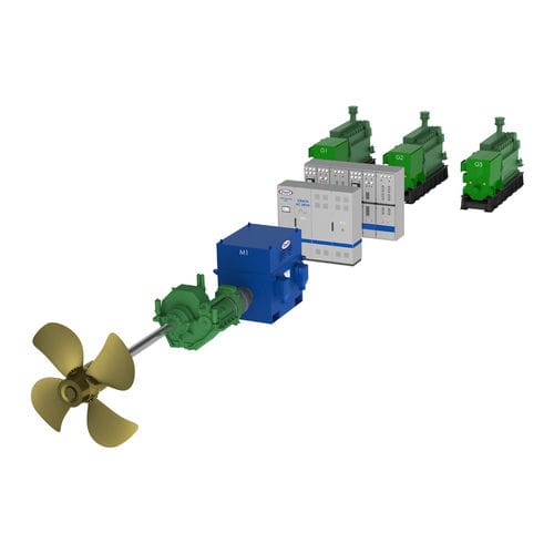 Système de propulsion pour navire - Propulsion - STADT - hybride diesel-électrique / électrique