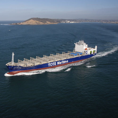 Cargo porte-conteneurs - TOTE  - General Dynamics NASSCO - avec alimentation GNL