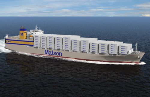 Cargo porte-conteneurs - Kanaloa Class  - General Dynamics NASSCO - avec alimentation GNL