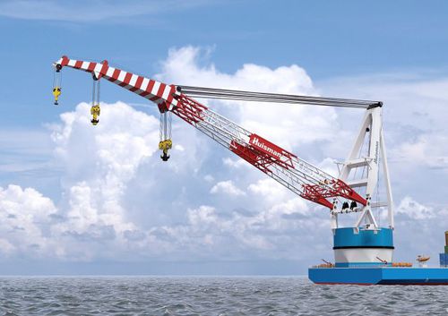 Grue pour navire grue - Huisman - de pont / à flèche relevable / électrique