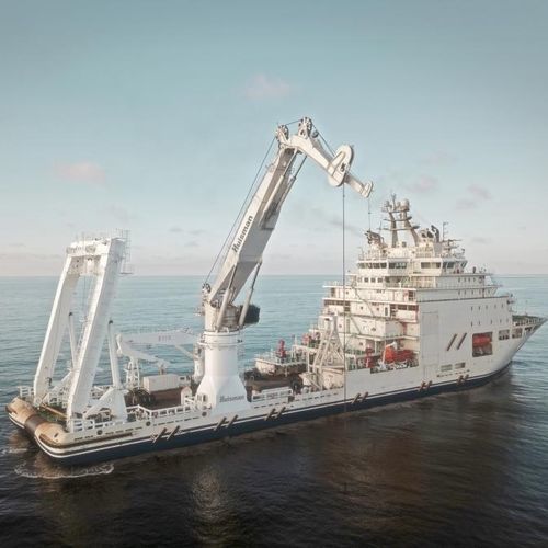 Grue pour navire - KBC - Huisman - de pont / à compensation active / à flèche articulée