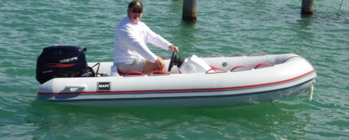 Bateau pneumatique hors-bord - H-V series - Weihai Hifei Marine Co., Ltd - open / à console latérale / max. 4 personnes