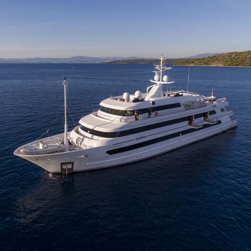 Mega-yacht de croisière - Katina - Brodosplit Shipyard - avec timonerie / 12 cabines / en acier