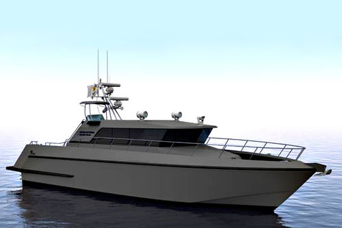 Bateau de surveillance - FB.17A - Estaleiros Navais de Peniche - in-bord / en aluminium