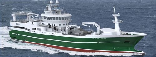 Navire de pêche professionnelle chalutier - Smaragd - Havyard Group