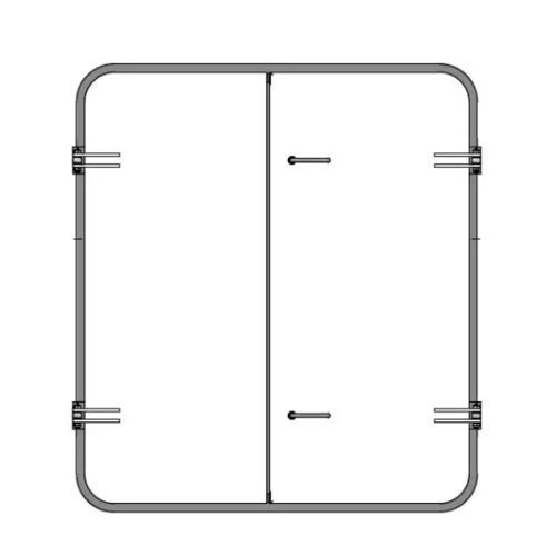 Porte pour navire - WRD.D A1 - Libra-Plast AS - semi-étanche / double / en aluminium
