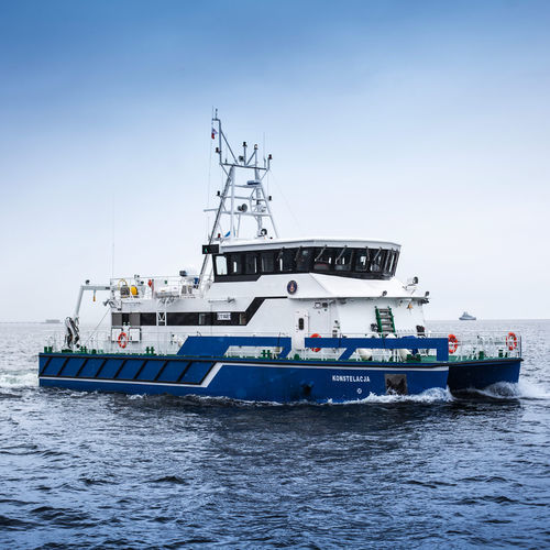 Bateau d'étude hydrographique - Konstelacja - UKI Workboat - catamaran / in-bord / en aluminium