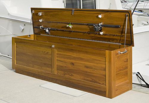 Caisse de rangement pour ponton - Etched  - Maine Mystique - pour yacht / en bois