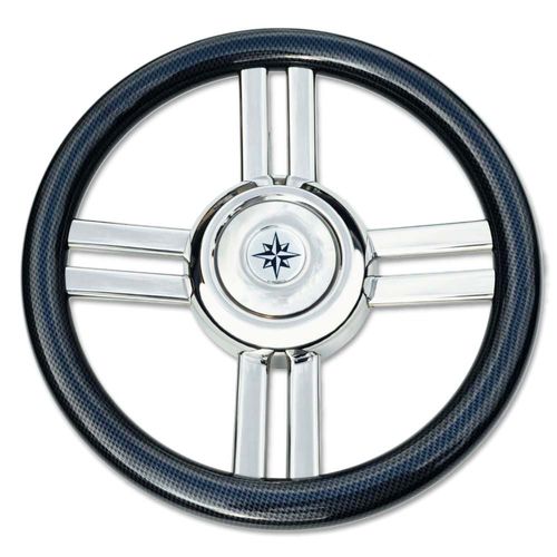 Volant en carbone pour bateau à moteur - T24 series - SAVORETTI ARMANDO & C. s.n.c. - course / huit branches / noir