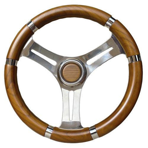 Volant en teck pour bateau à moteur - T18L series - SAVORETTI ARMANDO & C. s.n.c. - en acajou / course / six branches
