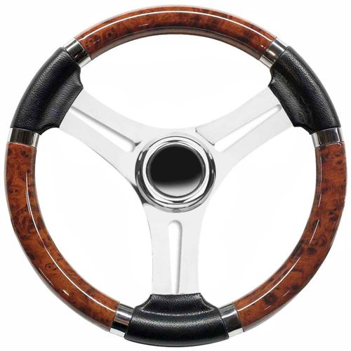 Volant en inox pour bateau à moteur - T18 series - SAVORETTI ARMANDO & C. s.n.c. - en carbone / course / trois branches