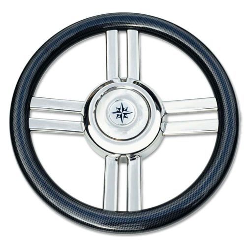 Volant en inox pour bateau à moteur - T24CF-CR series - SAVORETTI ARMANDO & C. s.n.c. - en bois / en carbone / design