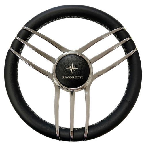 Volant enduit polyuréthane pour bateau à moteur - T31 series - SAVORETTI ARMANDO & C. s.n.c. - en inox / en aluminium / en teck