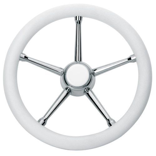Volant enduit polyuréthane pour bateau à moteur - T17 series - SAVORETTI ARMANDO & C. s.n.c. - en inox / en teck / en acajou