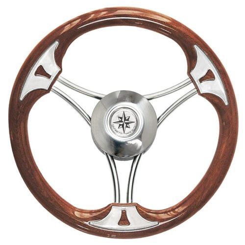 Volant en bois pour bateau à moteur - T22MO - SAVORETTI ARMANDO & C. s.n.c. - en teck / en acajou / course
