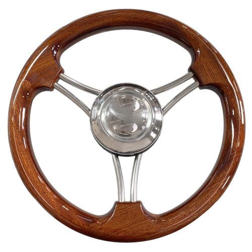 Volant en inox pour bateau à moteur - T22RMO-RTE series - SAVORETTI ARMANDO & C. s.n.c. - en teck / en acajou / course