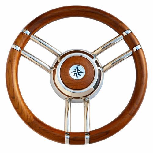 Volant en bois pour bateau à moteur - T27LTE-LMO series - SAVORETTI ARMANDO & C. s.n.c. - en teck / en acajou / traditionnel