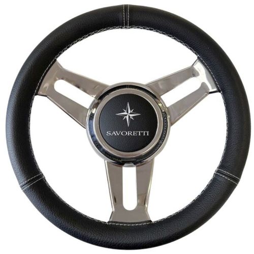 Volant habillage cuir pour bateau à moteur - T30PS - SAVORETTI ARMANDO & C. s.n.c. - trois branches