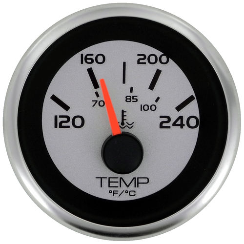 Indicateur pour bateau - Argent - Veethree Electronics and Marine LLC - de température d'eau / analogique / pour moteur