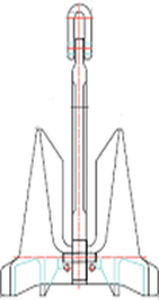 Ancre type HHP - MAK-AC - MEP Systems - type AC-14 / pour navire