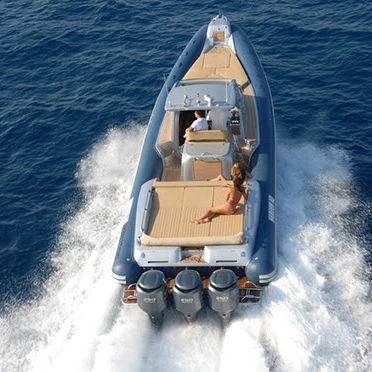 Bateau pneumatique hors-bord - 40 WA - Heaven Gommoni - bimoteur / semi-rigide / à console centrale