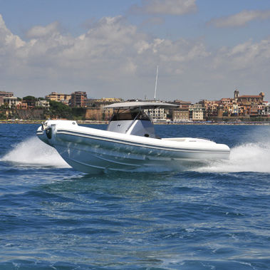 Bateau pneumatique in-bord - 42 OPEN - Heaven Gommoni - bimoteur / semi-rigide / à console centrale