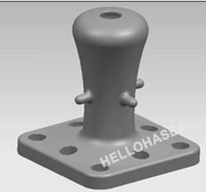 Bitte d'amarrage pour terminal portuaire - SINGLE BIT - Hellohasea