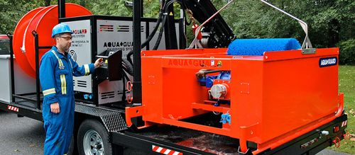 Écrémeur d'hydrocarbures à brosse - RBS TRITON™ 150 T - Aqua-Guard Spill Response - à disque / à tambour rotatif / sur remorque