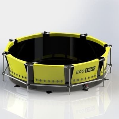 Réservoir de liquide - ECOTANK - Markleen Terra - de stockage temporaire / avec cadre / portable